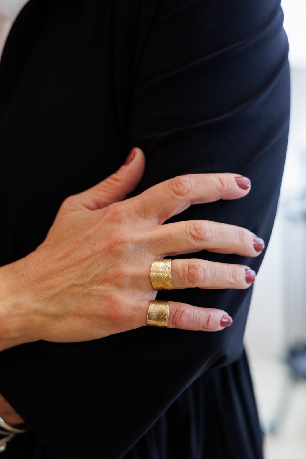 Anello Foglia Dorata (Codice: AN FO 006)