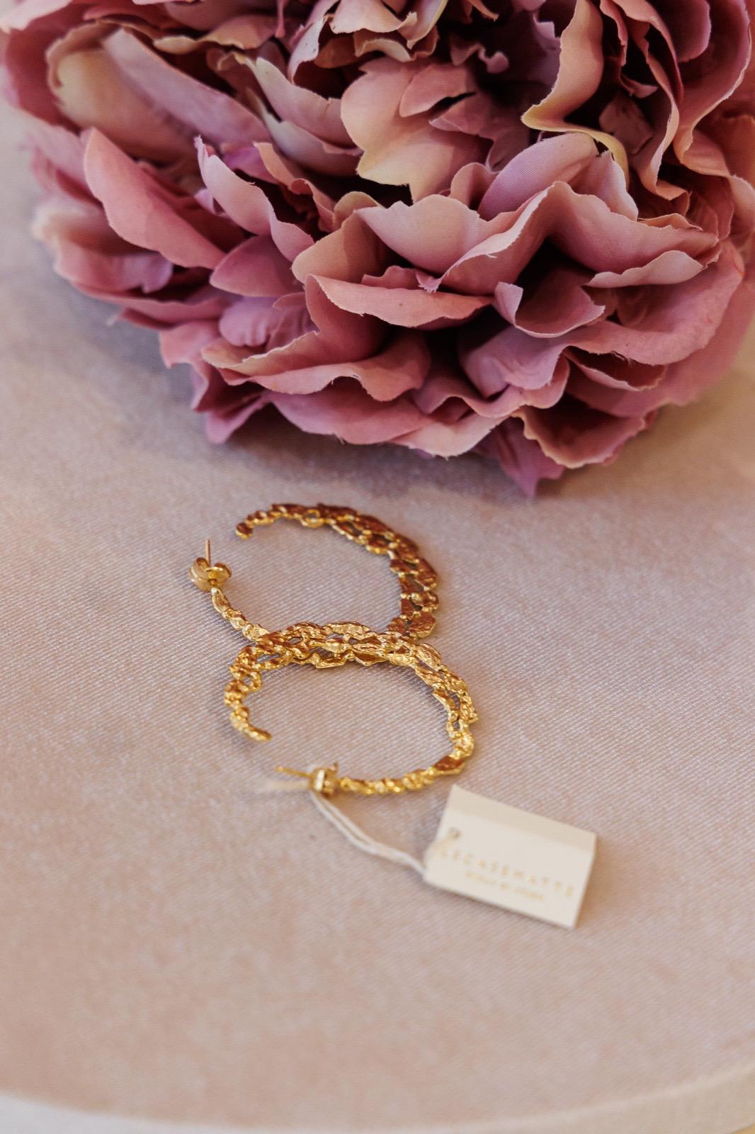 Orecchini Cerchio Texture Organica (Codice: OR CR 001)