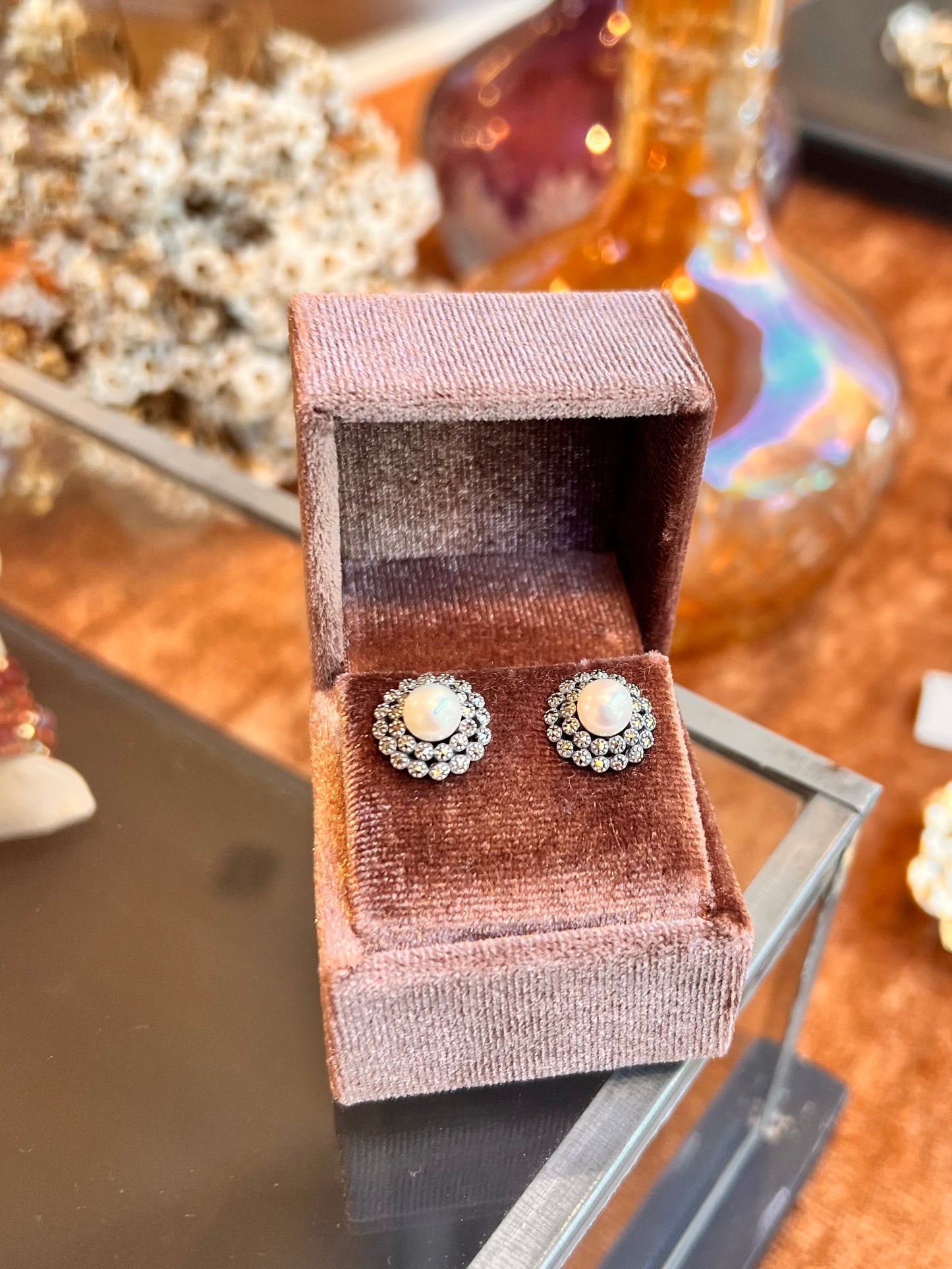 Orecchini Perla & Marcassiti – stile Primo Novecento (Codice: OE MP 001)