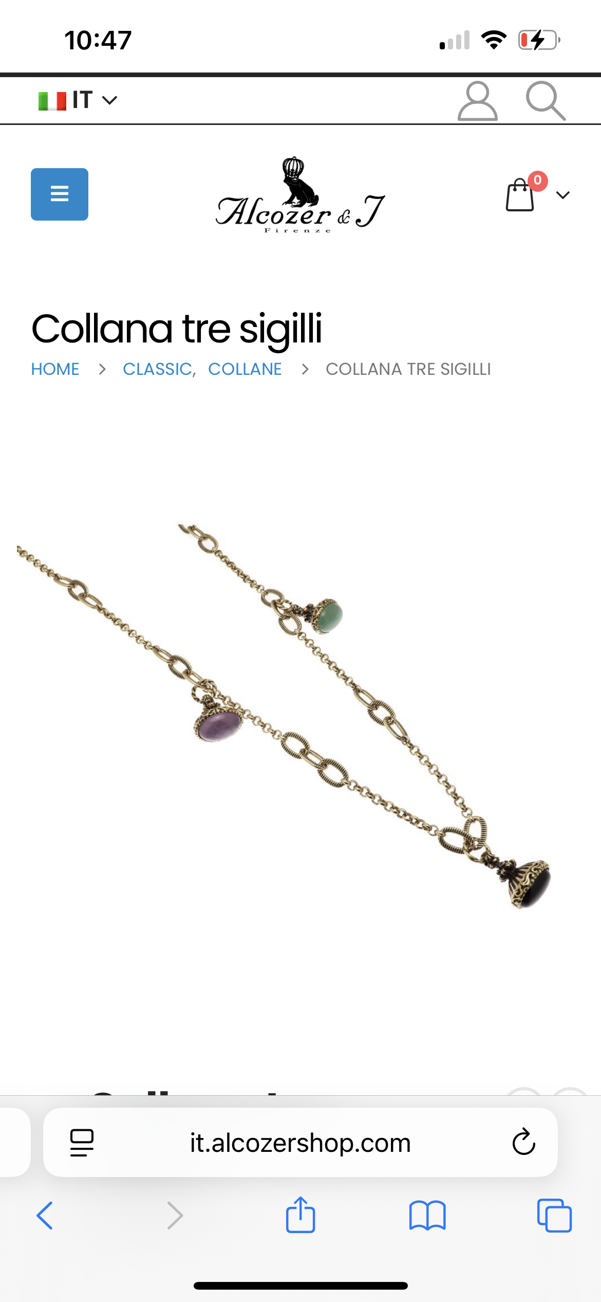 Collana Tre Sigilli (Codice: CO TS 09)