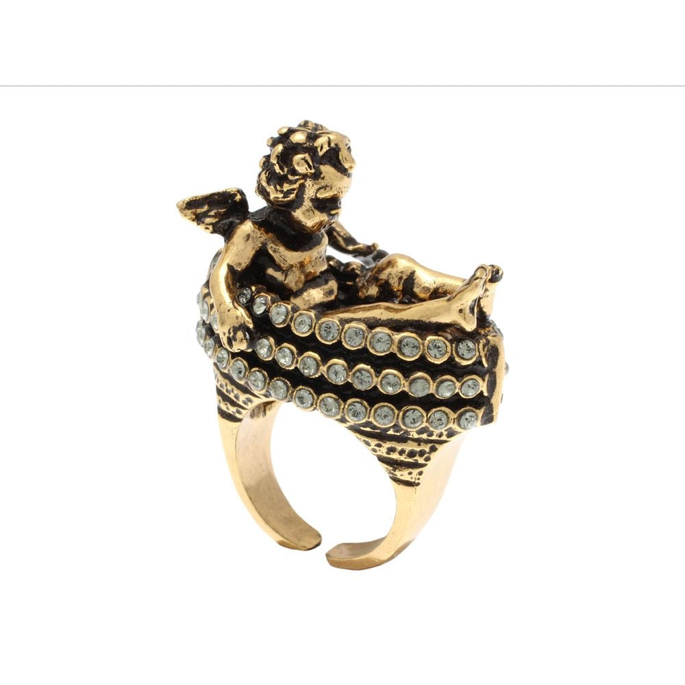 Anello Amorino – Gioiello Artigianale con Swarovski e Design Elegante (Codice: AN AMORINO 01)