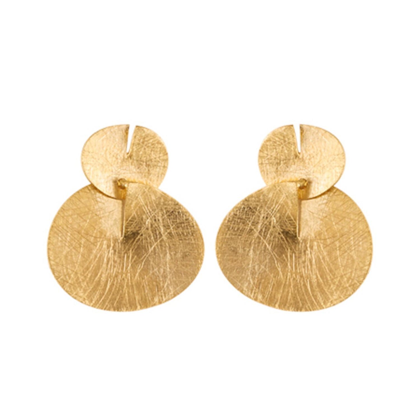 Orecchini in ottone dorato