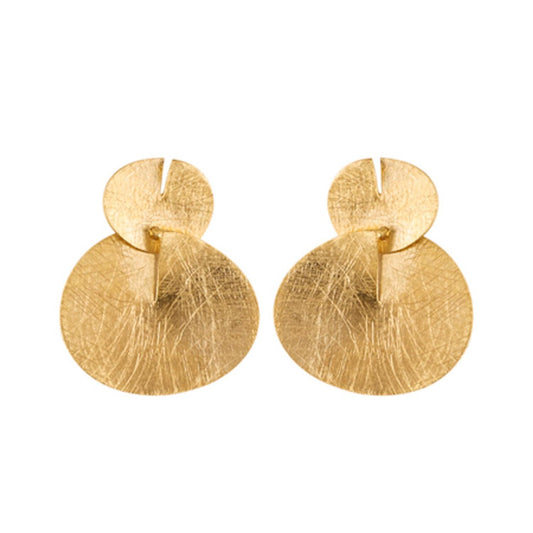 Orecchini in ottone dorato