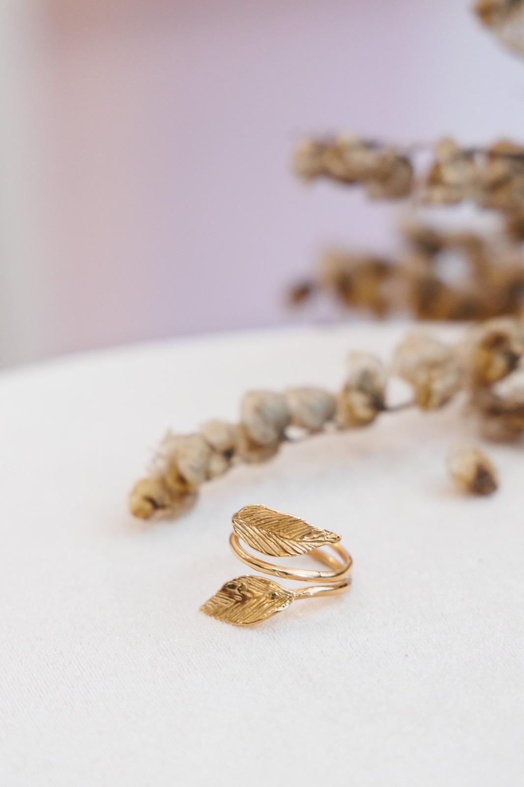 Anello Foglia Oro (Codice: AN FG 001)