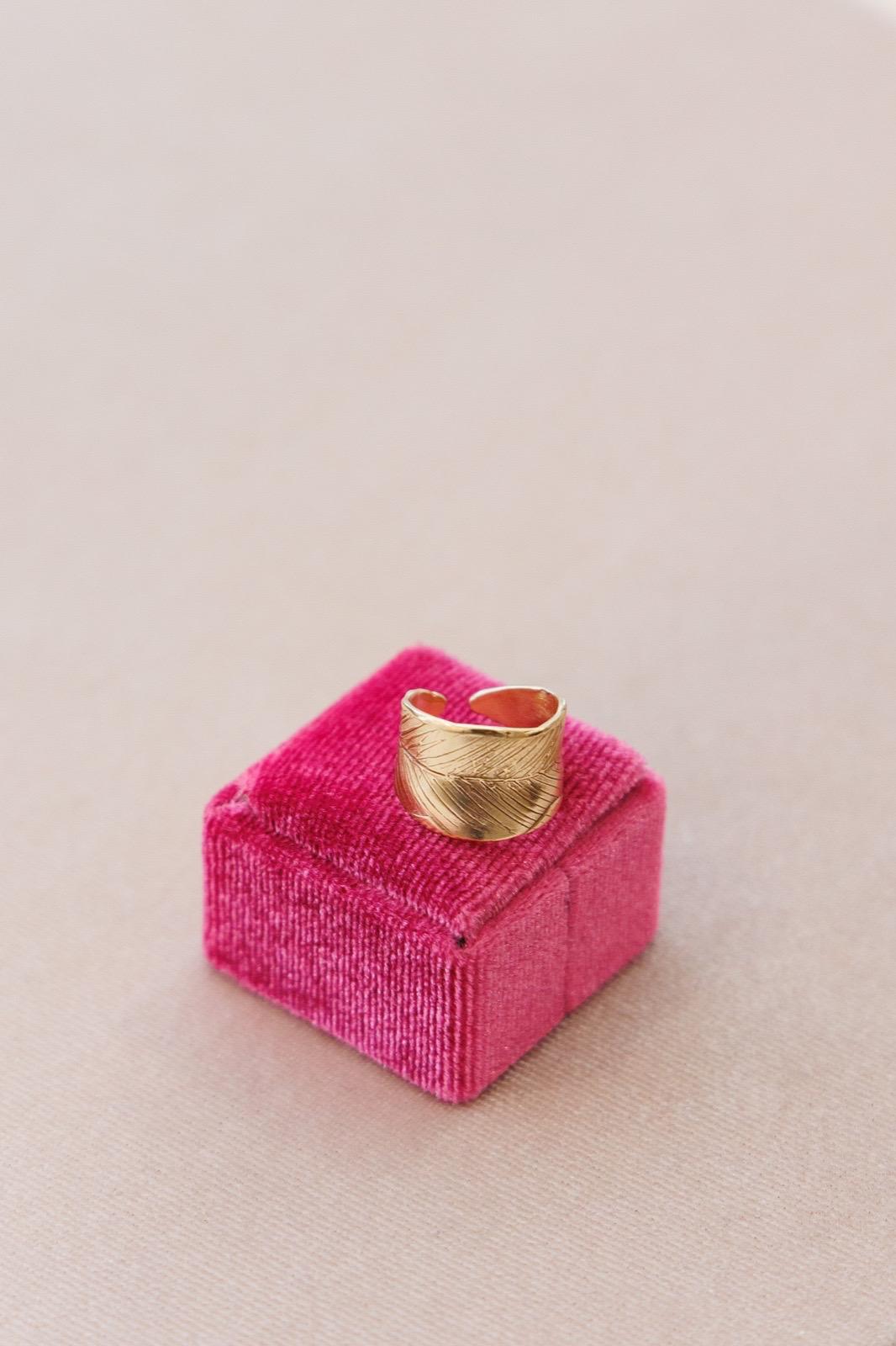 Anello Foglia Dorata (Codice: AN FO 006)