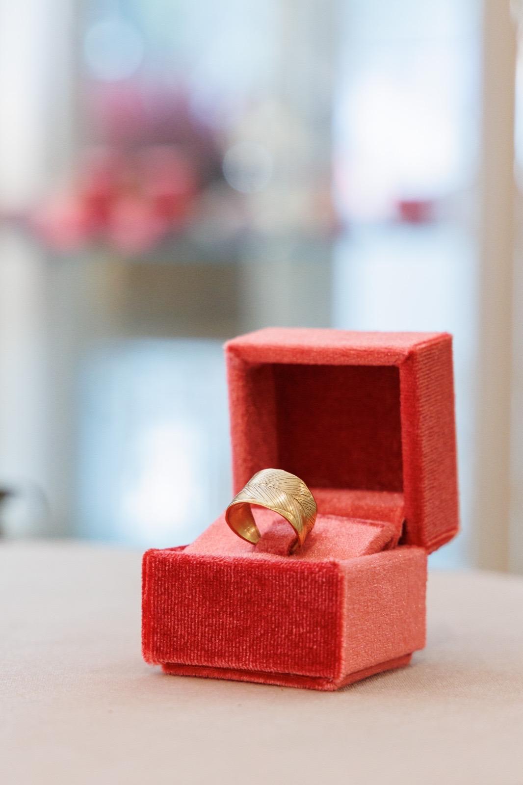 Anello Foglia Dorata (Codice: AN FO 006)