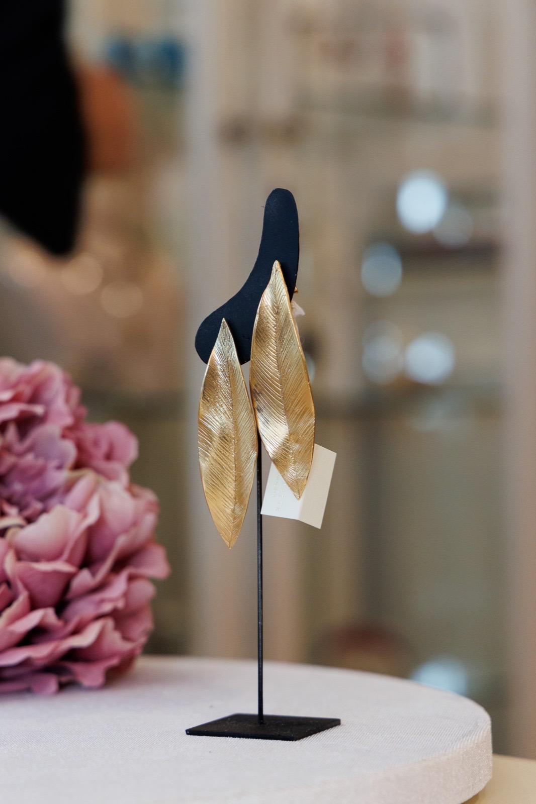 Orecchini Foglia Media (Codice: OE FO 004)