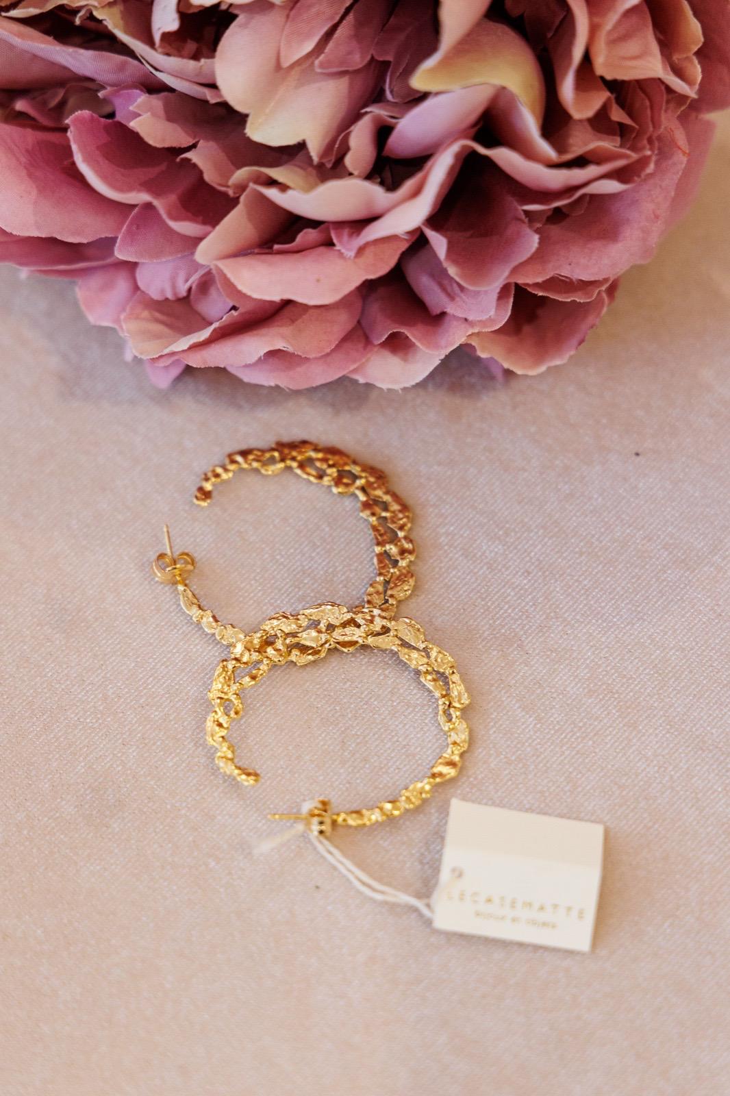 Orecchini Cerchio Texture Organica (Codice: OR CR 001)