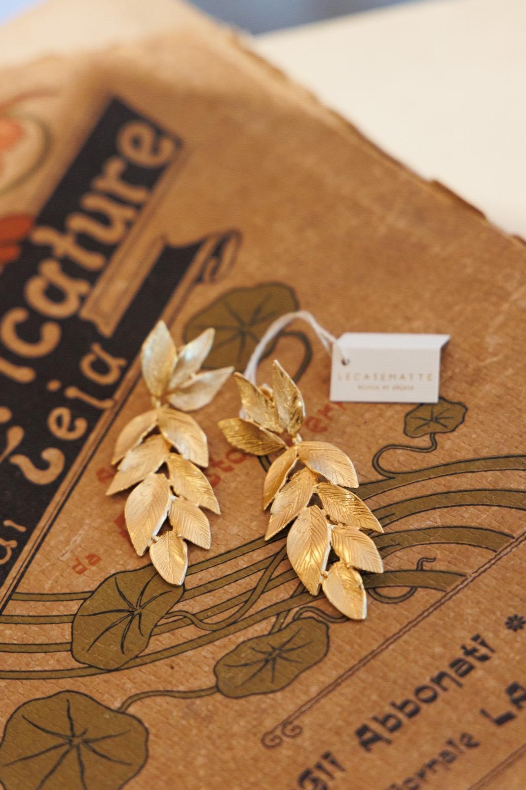 Orecchini Ramo di Foglie Maxi (Codice: OE FL 006)