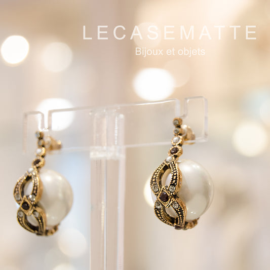 Orecchini Vintage Perla (Codice: OE VP 01)