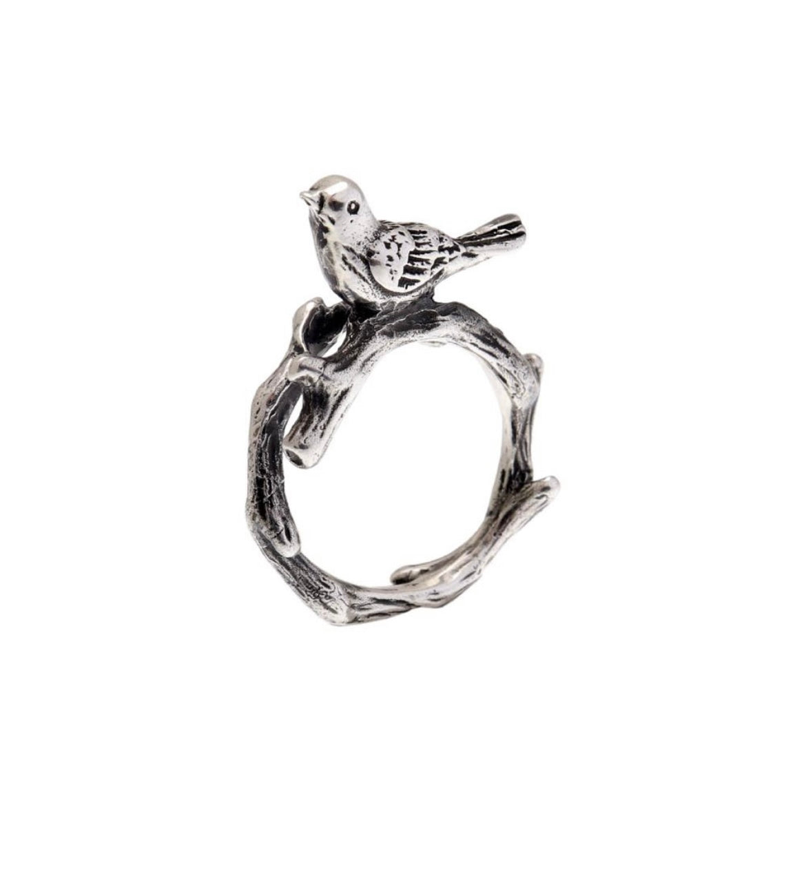 Anello Nature - Anello in Argento con Uccellino (Codice: AN N 01)